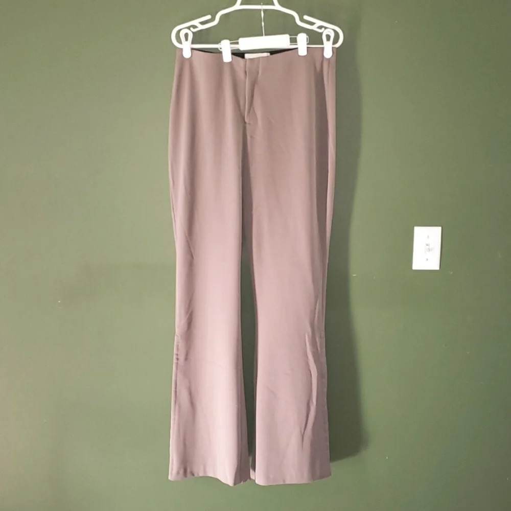 EQUESTRIAN DESIGNS Trousers Pants Tan Large Stretch Zipper Hook Closure